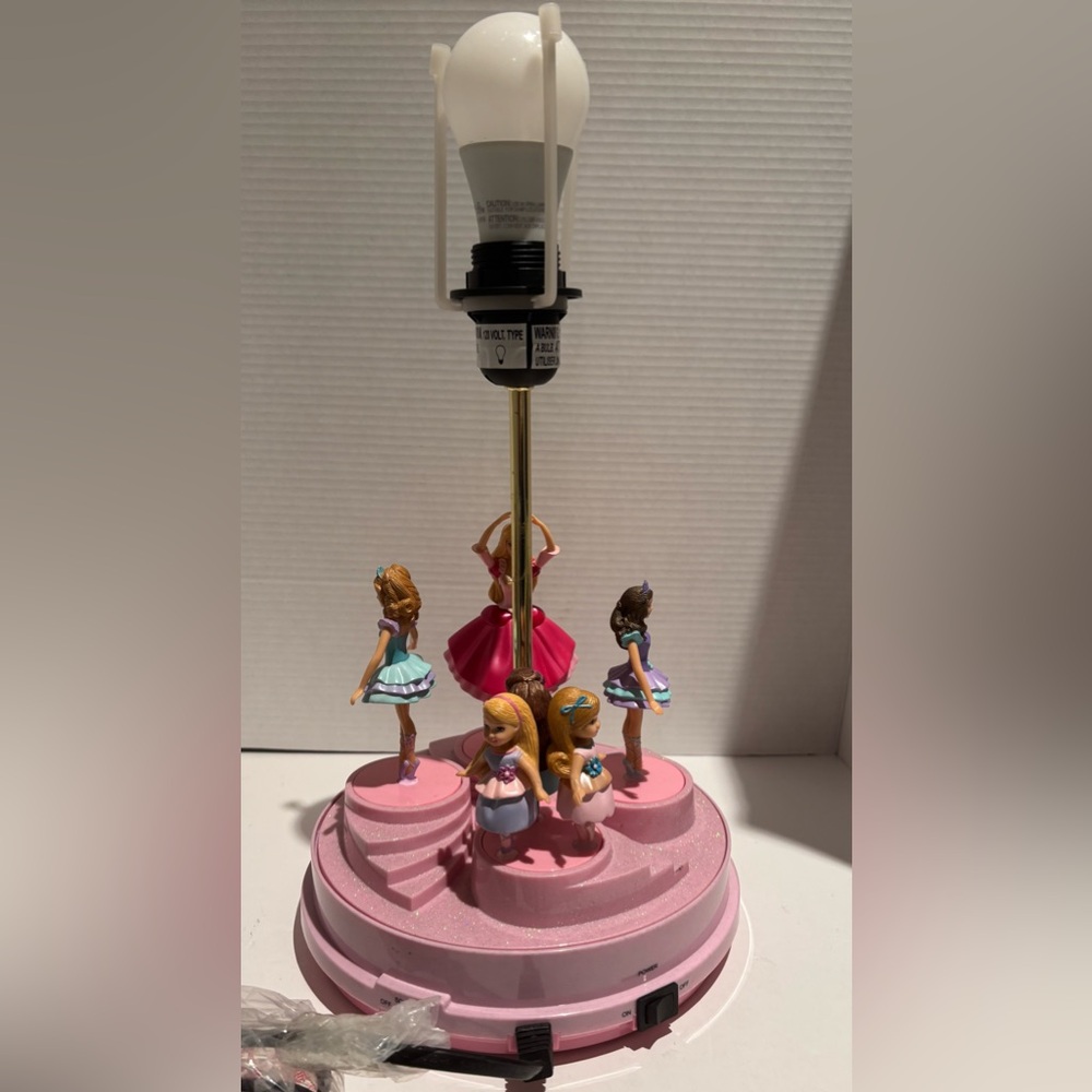 Rare Vintage Barbie Kelly Club Ballet Lamp Dancing Music Ballerinas Tested